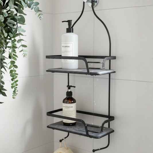 Mafi Home® | Estante de Ducha Doble con Base de Diatomita